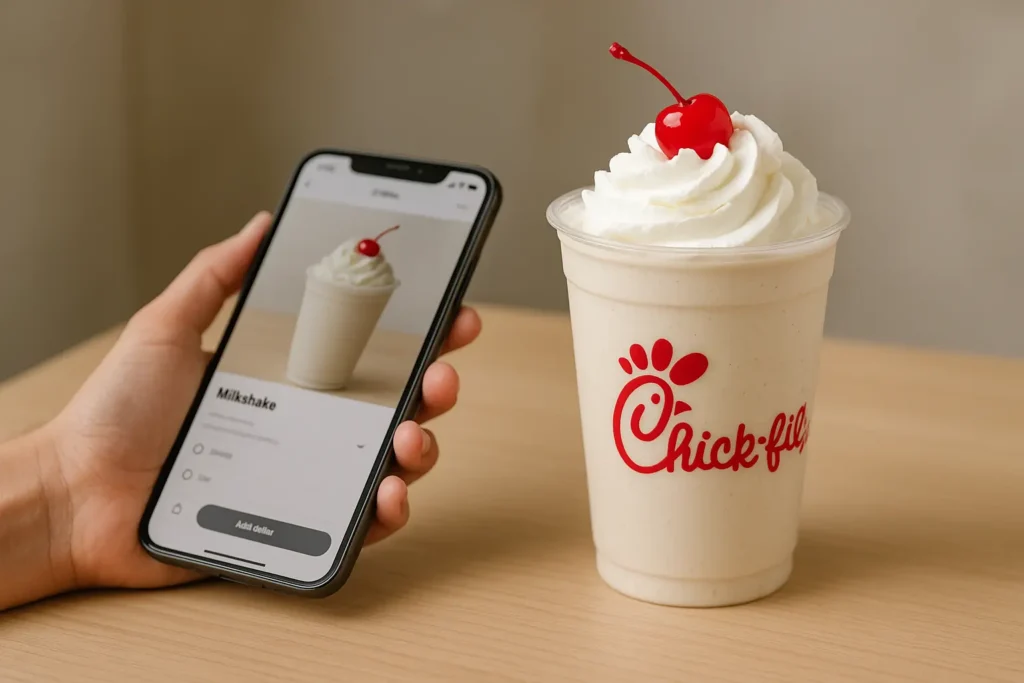 Milkshake ordering at Chick-fil-A
