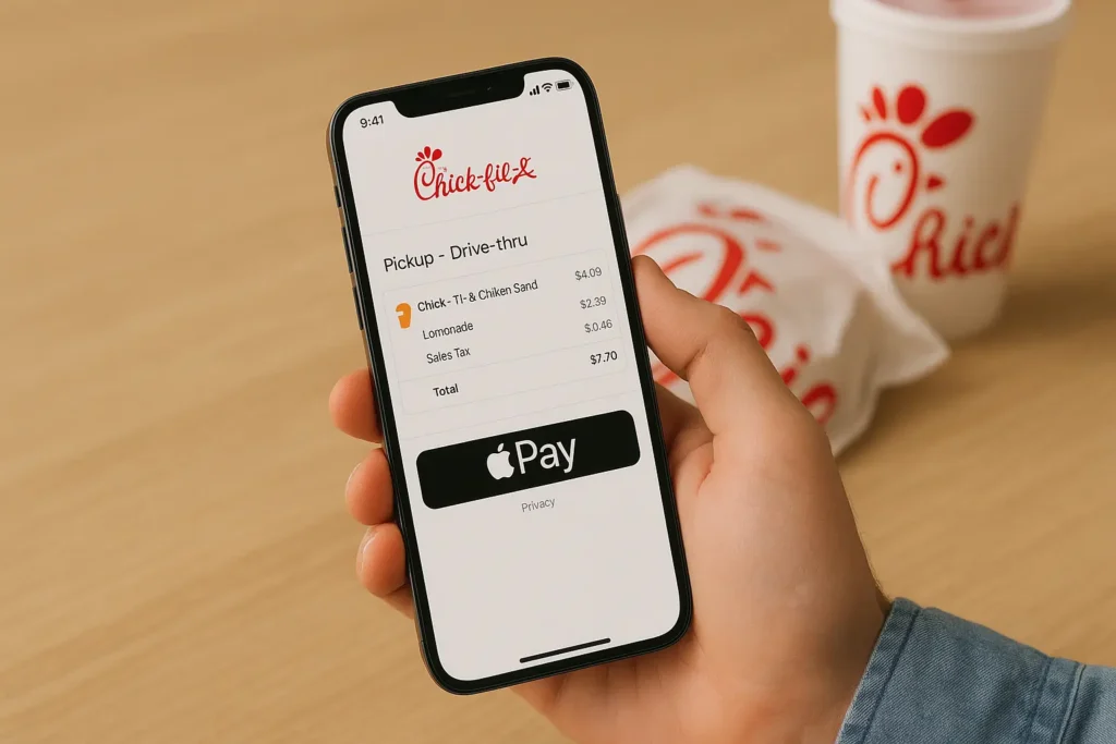 Apple Pay on the Chick-fil-A App